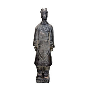 Chinese Terracotta Museum Statue 10.5” Ancient Traditional Nai Shi Huang
